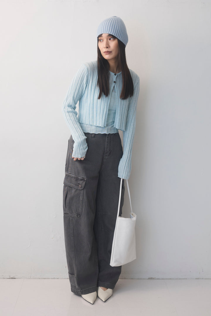 [予約]ワイドリブニットアンサンプル