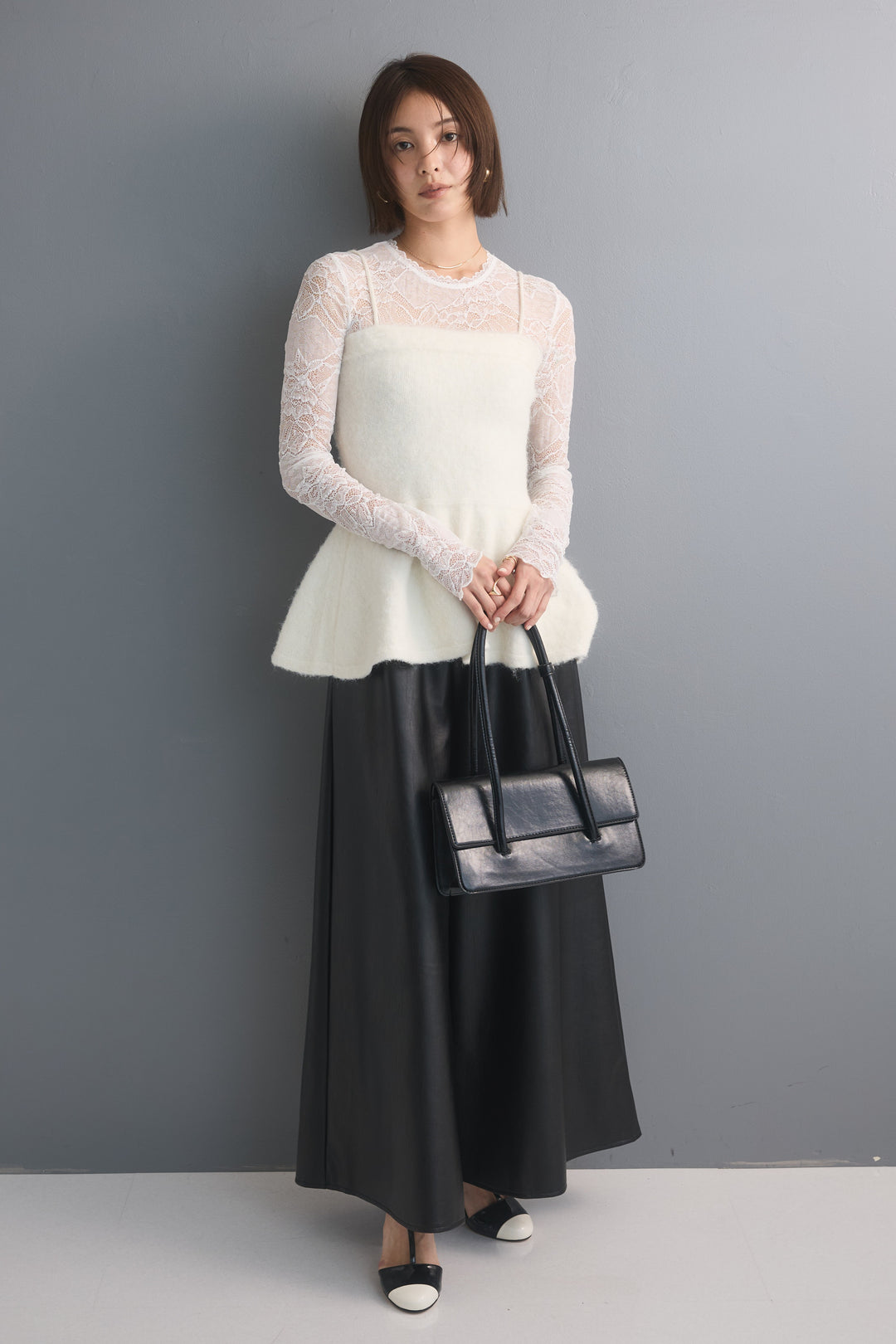 [予約]ペプラムニットキャミソール