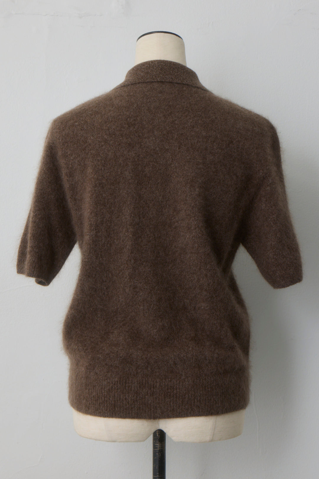 [予約]ウールカシミヤポロニットプルオーバー